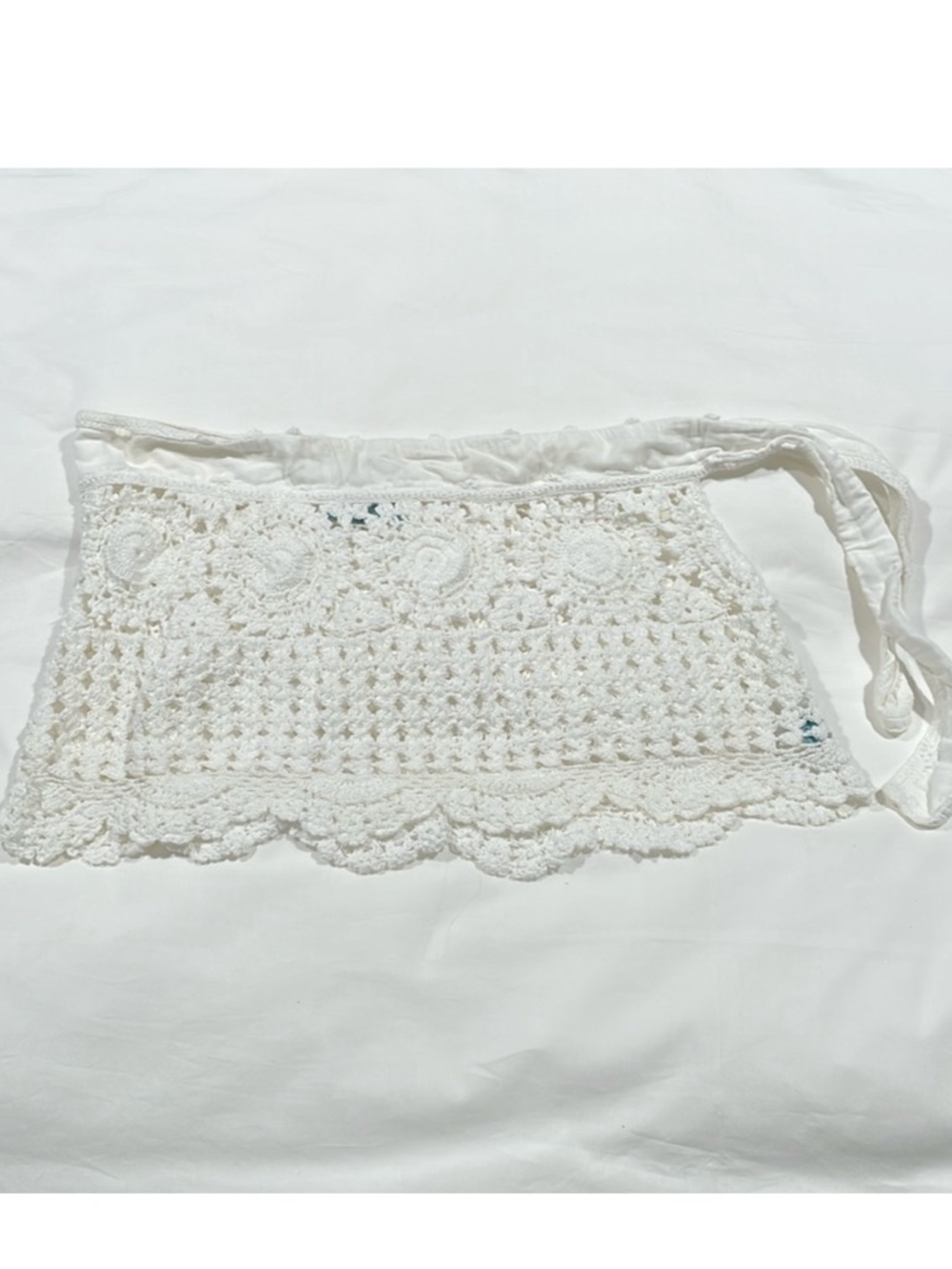 Letarte Handmade Crochet Waist Tie Skirt Cover Up